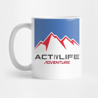 Activlife Adventure With Red Mountains and Blue Sky Mug